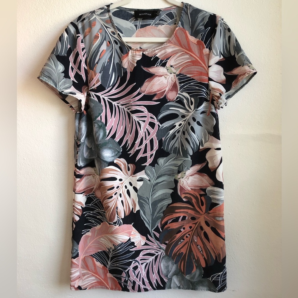 Minkpink Tropical Floral Dress Small